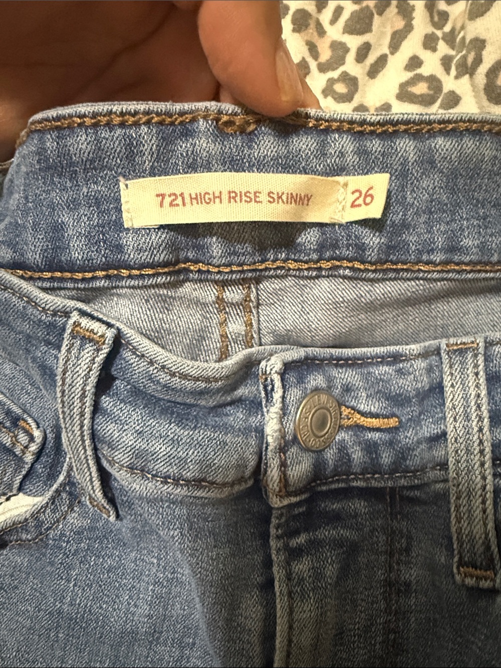 Levi's Light Blue High Rise Skinny Jeans